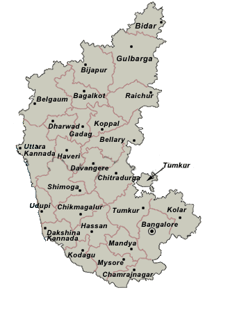 District Map 
of Karnataka